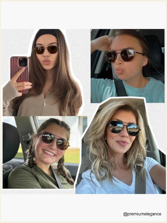 Polarized Aviator Sunglasses UV Protection Vintage Unisex Metal Frame main image 5
